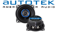 Lautsprecher Boxen Autotek ATX-42 | 2-Wege 10cm Koax Lautsprecher 100mm Auto Einbauzubehör - Einbauset passend für Renault R19 - justSOUND