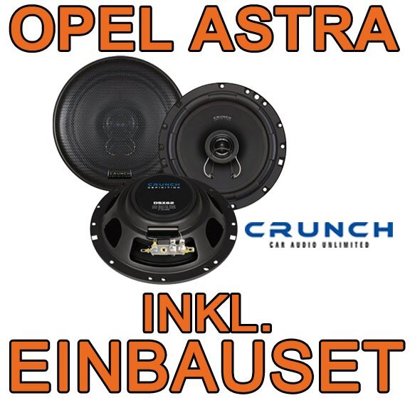 Crunch DSX62- 16,5cm Koaxsystem für Opel Astra F,G,H - justSOUND