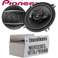 Mercedes Vito Viano W639 Front Heck - Lautsprecher Boxen Pioneer TS-A1370F - 13 cm 3-Weg Koaxial Auto Einbausystem - Einbauset