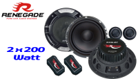 Renegade RX 6.2c - 16,5cm Lautsprecher System - Einbauset passend für Ford S- JUST SOUND best choice for caraudio