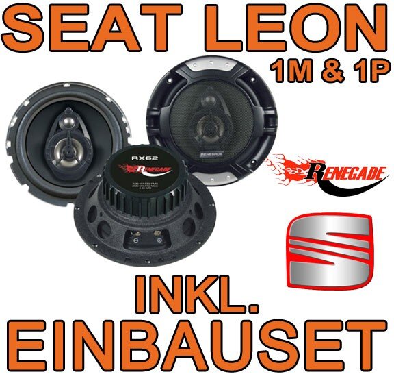Renegade RX 6.2 - 16,5cm Koax-System für Seat Leon 1M & 1P - justSOUND