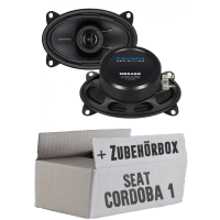 Crunch DSX462 - 4x6 Koax-System - Einbauset passend für Seat Cordoba 1 Vario Heck - justSOUND