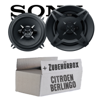 Sony XS-FB1330 - 13cm 3-Wege Koax Lautsprecher - Einbauset passend für Citroen Berlingo 1 Heck - justSOUND