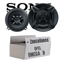 Sony XS-FB1330 - 13cm 3-Wege Koax Lautsprecher - Einbauset passend für Opel Omega B | Tür hinten - justSOUND