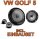 Heck - KENWOOD KFC-E170P - 16,5cm 2-Wege Lautsprecher Einbauset passend für VW Golf 5 - justSOUND