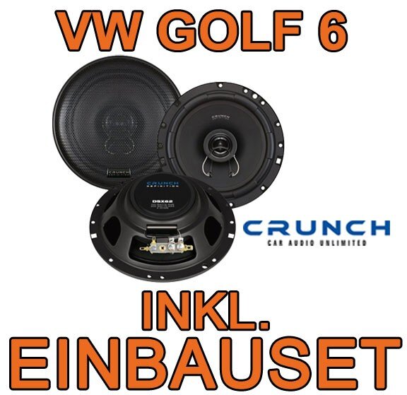 Crunch DSX62- 16,5cm Koaxsystem für VW Golf 6 - justSOUND