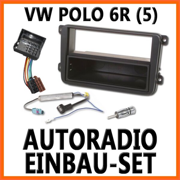 VW Polo 5 ( 6R ) 2009-04/2014 - Unviersal DIN Autoradio Einbauset
