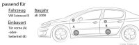 Crunch GTi62 - 16,5cm Triaxsystem für VW Scirocco -...