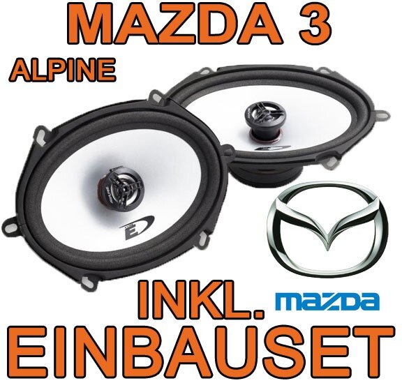 Alpine SXE-5725S - 5x7 Koax-System für Mazda 3 - justSOUND