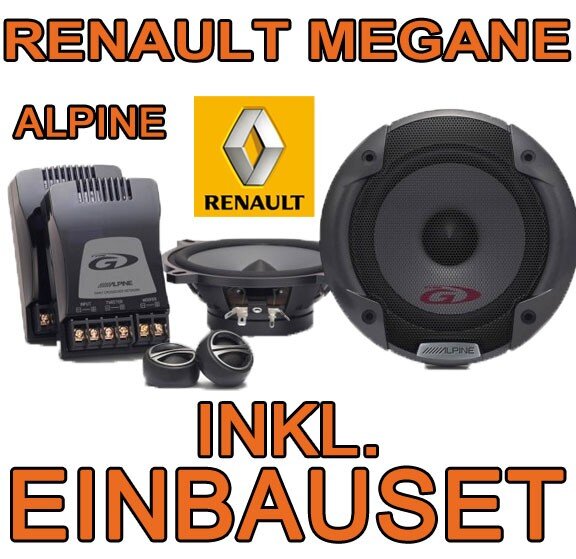 Lautsprecher vo + hi  - Alpine SPG-13CS - 13cm Komposystem für Renault Megane 1 - justSOUND