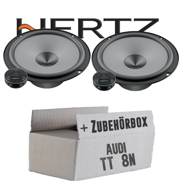Hertz K 165 - KIT - 16,5cm Lautsprecher Komposystem - Einbauset passend für Audi TT 8N Front - justSOUND