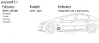 Lautsprecher Boxen Kenwood KFC-S1366 - 13cm 2-Wege Koax Auto Einbauzubehör - Einbauset passend für BMW 3er E36 Front - justSOUND