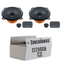 Hertz Dieci DSK 130 - 13cm Lautsprecher System - Einbauset passend für Citroen C2 - justSOUND