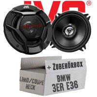 JVC CS-DR520 - 13cm 2-Wege Koax-Lautsprecher - Einbauset passend für BMW 3er E36 - justSOUND