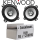 Lautsprecher Boxen Kenwood KFC-S1056 - 10cm Koax Auto Einbauzubehör - Einbauset passend für Audi 80 | Cabriolet - justSOUND