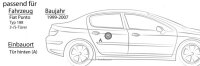 Lautsprecher Boxen Kenwood KFC-S1056 - 10cm Koax Auto Einbauzubehör - Einbauset passend für Fiat Punto 2 188 Heck - justSOUND