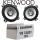 Lautsprecher Boxen Kenwood KFC-S1056 - 10cm Koax Auto Einbauzubehör - Einbauset passend für VW Caddy 9KV Front - justSOUND