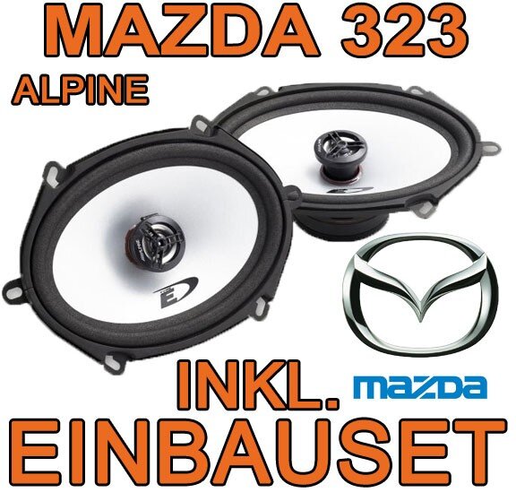 Alpine SXE-5725S - 5x7 Koax-System für Mazda 323 - justSOUND