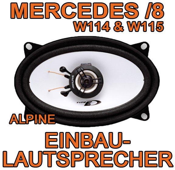 Alpine SXE-4625S - 4x6 Koax-System für MONO Mercedes- JUST SOUND best choice for caraudio
