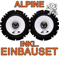 07 - Alpine SXE1725 16,5cm 2-Wege Koaxe Front + Heck für Peugeot 206, 207- JUST SOUND best choice for caraudio