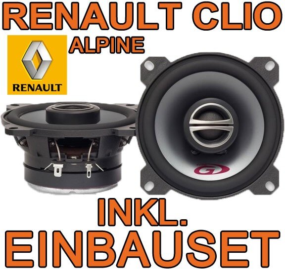 Lautsprecher - Alpine SPG-10C2 - 10cm Koax-System für Renault Clio 1 - justSOUND