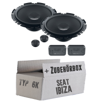 Hertz Dieci DSK 170.3 - 16,5cm 2-Wege System - Einbauset passend für Seat Ibiza 6K Front - justSOUND