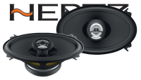 Hertz DCX 460.3 - 10cm x 15cm (4x6 Zoll) Oval Koax Lautsprecher - Einbauset passend für Seat Toledo 1 Heck - justSOUND