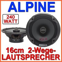 Alpine SPG-17C2 - 2-Wege 16,5cm Koax Lautsprecher - Einbauset passend für Skoda Octavia 1 1U Front - justSOUND