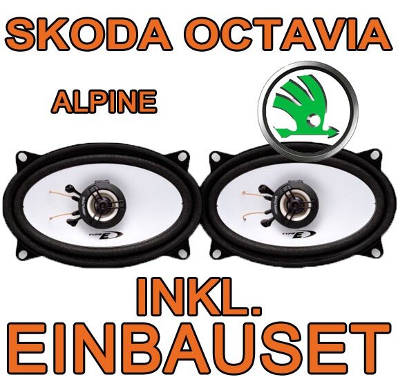 Lautsprecher hinten - Alpine SXE-4625S - 4x6 Koax-System für Skoda Octavia Kombi - justSOUND