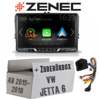 VW Jetta 6 | Baujahr: 2015 - 2018 | Zenec Z-E2055 | 2-DIN Autoradio mit Bluetooth | DAB+ | USB