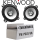 Lautsprecher Boxen Kenwood KFC-S1056 - 10cm Koax Auto Einbauzubehör - Einbauset passend für VW Polo 6N - justSOUND