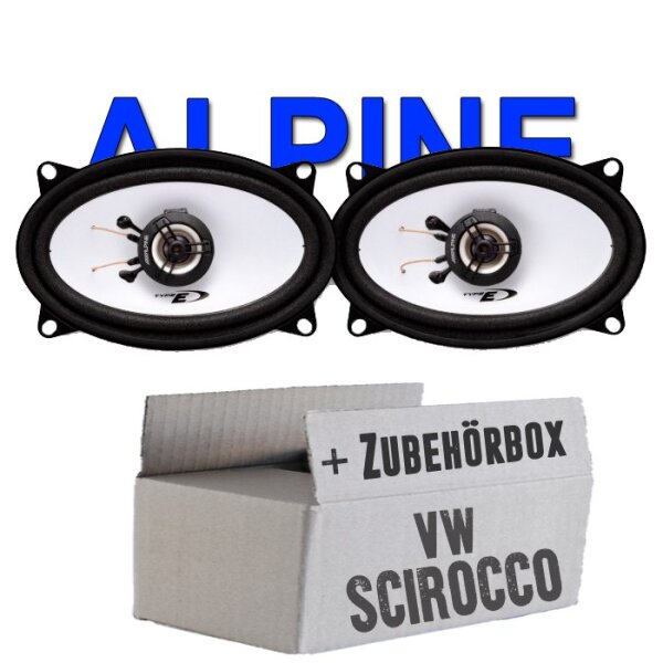 Lautsprecher - Alpine SXE-4625S - 4x6 Koax-System für VW Scirocco 1 + 2 - justSOUND