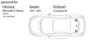 lasse W210 Heck Ablage - Audison APX 6.5 - 16,5cm 2-Wege Koax Lautsprecher - Einbauset passend für Mercedes E-Klasse JUST SOUND best choice for caraudio