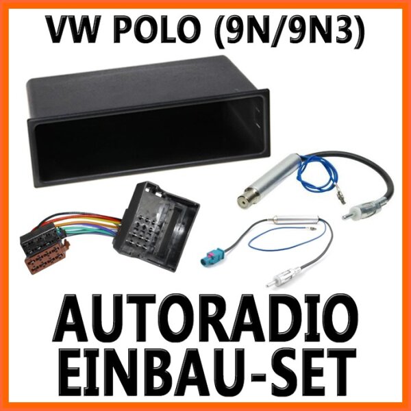 VW Polo 4 ( 9N + 9N3 ) 2001-2008 Universal DIN Autoradio Einbauset