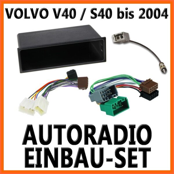 Volvo S40 + V40 bis 2004 Unviersal DIN Autoradio Einbauset