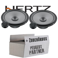 Hertz K 165 - KIT - 16,5cm Lautsprecher Komposystem - Einbauset passend für Peugeot Partner - justSOUND