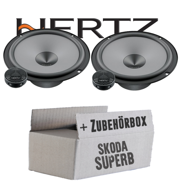 Hertz K 165 - KIT - 16,5cm Lautsprecher Komposystem - Einbauset passend für Skoda Superb Front Heck - justSOUND