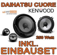 Daihatsu Cuore - Lautsprecher - Kenwood KFC-E130P - 13cm 2-Wege Komposystem Einbauset