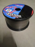 Kicker | 76m Rolle mit 10mm² Stromkabel - Powerkabel...