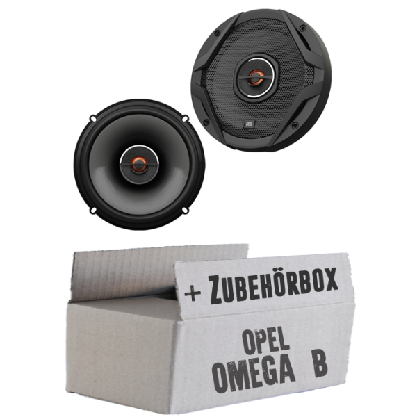 JBL GX602 | 2-Wege | 16,5cm Koax Lautsprecher - Einbauset passend für Opel Omega B - justSOUND