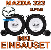 Alpine SXE-1350s - 13cm Kompo-System für Mazda 323 hinten - justSOUND