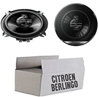 Citroen Berlingo 1 Heck - Lautsprecher Boxen Pioneer TS-G1330F - 13cm 3-Wege 130mm Triaxe 250W Auto Einbausatz - Einbauset