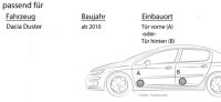Lautsprecher Boxen Pioneer TS-G1330F - 13cm 3-Wege 130mm Triaxe 250W Auto Einbausatz - Einbauset passend für Dacia Duster - justSOUND
