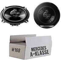 Mercedes A-Klasse  W168 Heck - Lautsprecher Boxen Pioneer TS-G1330F - 13cm 3-Wege 130mm Triaxe 250W Auto Einbausatz - Einbauset