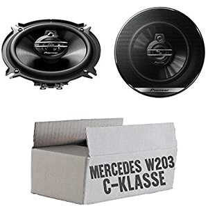 Mercedes C-Klasse  W203 Heck - Lautsprecher Boxen Pioneer TS-G1330F - 13cm 3-Wege 130mm Triaxe 250W Auto Einbausatz - Einbauset