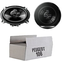 Peugeot 106 - Lautsprecher Boxen Pioneer TS-G1330F - 13cm 3-Wege 130mm Triaxe 250W Auto Einbausatz - Einbauset