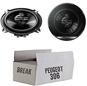 Peugeot 306 Break Heck - Lautsprecher Boxen Pioneer TS-G1330F - 13cm 3-Wege 130mm Triaxe 250W Auto Einbausatz - Einbauset