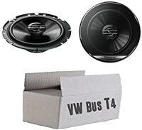 VW Bus T4 Front - Lautsprecher Boxen Pioneer TS-G1720F - 16,5cm 2-Wege Koax Koaxiallautsprecher Auto Einbausatz - Einbauset