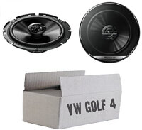 VW Golf 4 - Lautsprecher Boxen Pioneer TS-G1720F - 16,5cm 2-Wege Koax Koaxiallautsprecher Auto Einbausatz - Einbauset