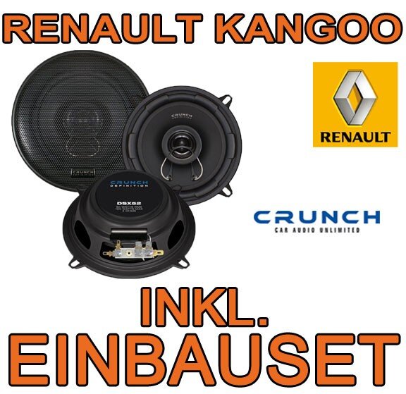 Lautsprecher - Crunch DSX52 - 13cm Triaxe für Renault Kangoo 2 - justSOUND